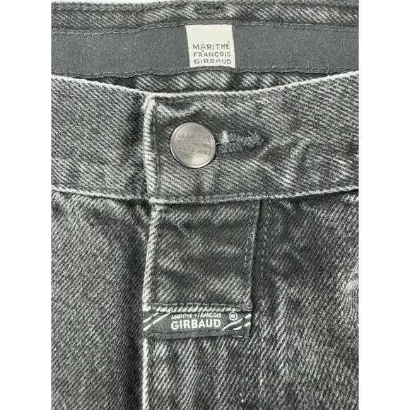 Marithe Francois Girbaud VTG Jeans Men 36x31 Black Baggy Wide Leg Y2K 90s Skater